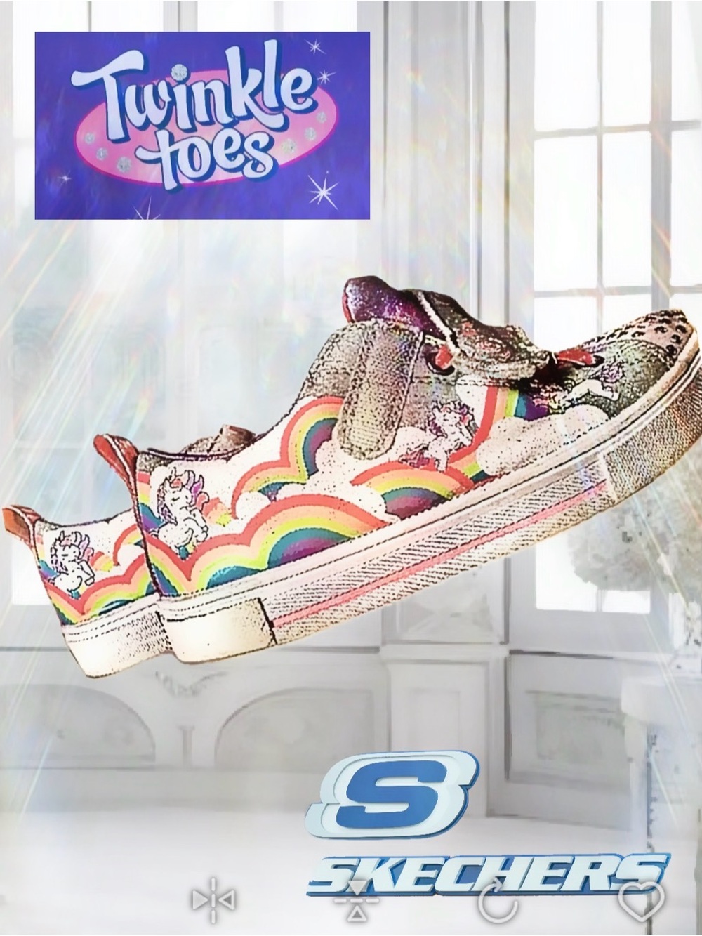 Skechers Twinkle Toes Rainbow Unicorn Shoes